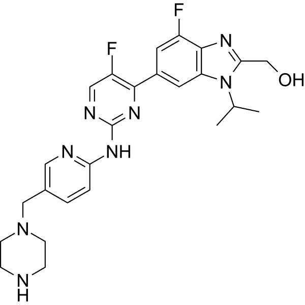 Abemaciclib metabolite M18 Structure