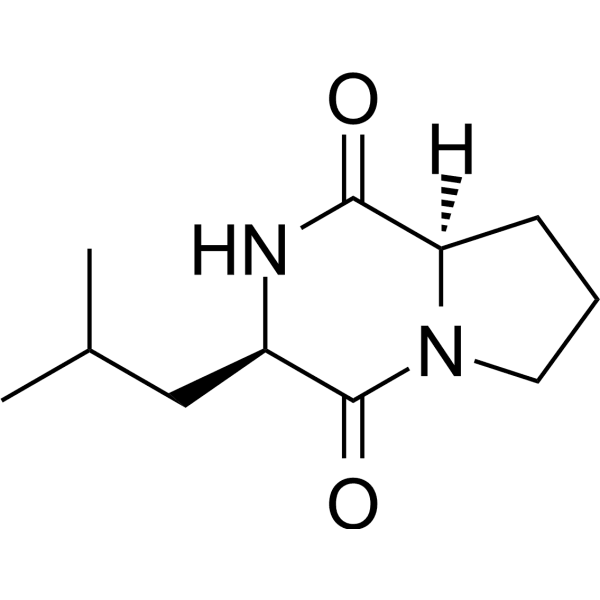 Cyclo(D-Leu-D-Pro) Structure