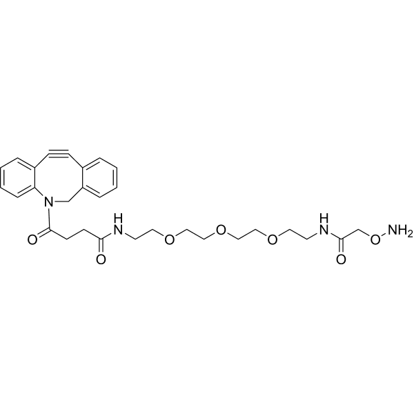 DBCO-PEG3-oxyamine Structure