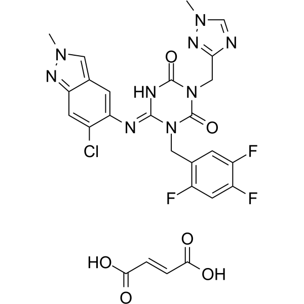 Ensitrelvir fumarate Structure