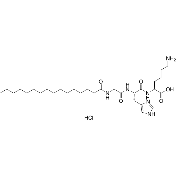 Palmitoyl Tripeptide-1 hydrochloride Structure