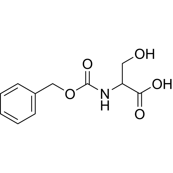 2-(((Benzyloxy)carbonyl)amino)-3-hydroxypropanoic acid Structure