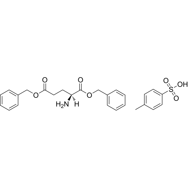 Dibenzyl L-glutamate tosylate Structure
