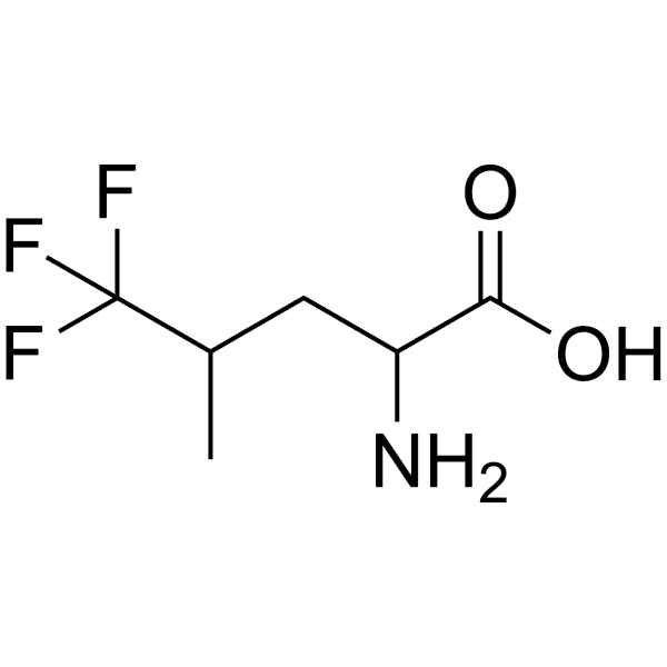 5, 5, 5-Trifluoro-DL-leucine Structure