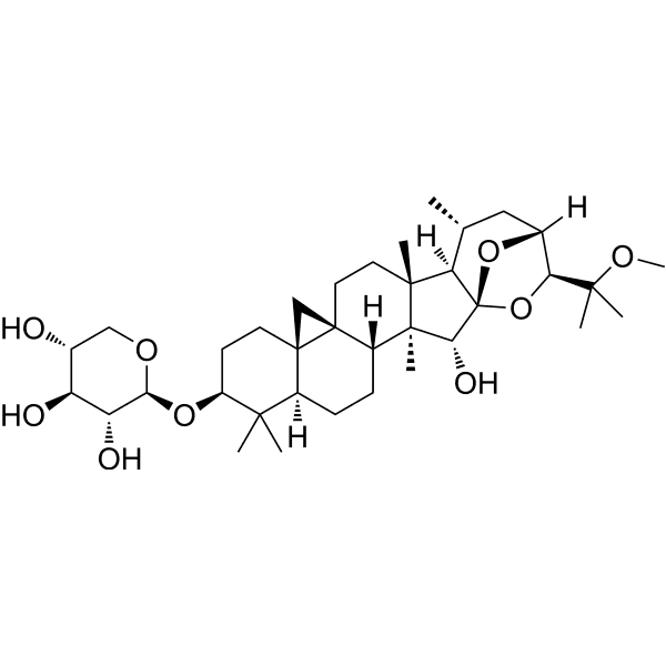 25-O-Methylcimigenol-3-O-D-xylopyranoside Structure