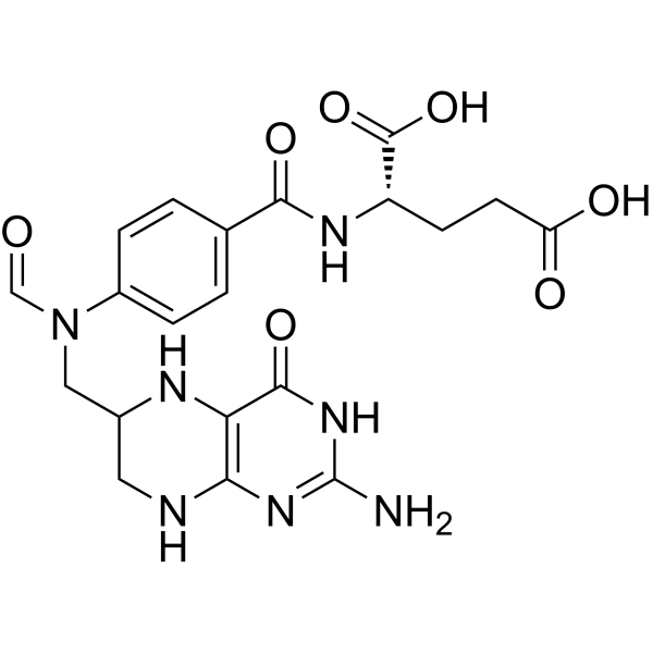 10-Formyltetrahydrofolic acid Structure
