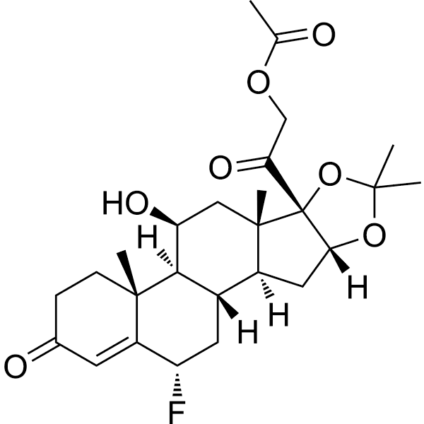 Flurandrenolone Acetate Structure