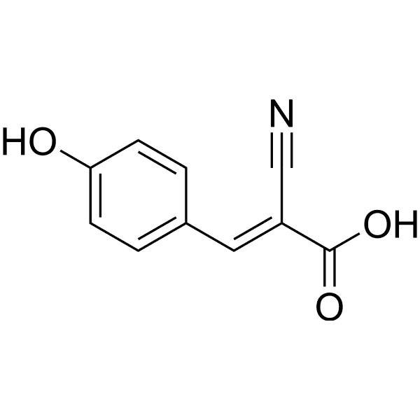 α-cyano-4-hydroxy-cinnamic acid Structure