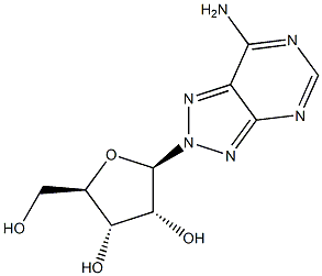 2-(7-aminotriazolo[4,5-d]pyrimidin-2-yl)-5-(hydroxymethyl)oxolane-3,4-diol Structure