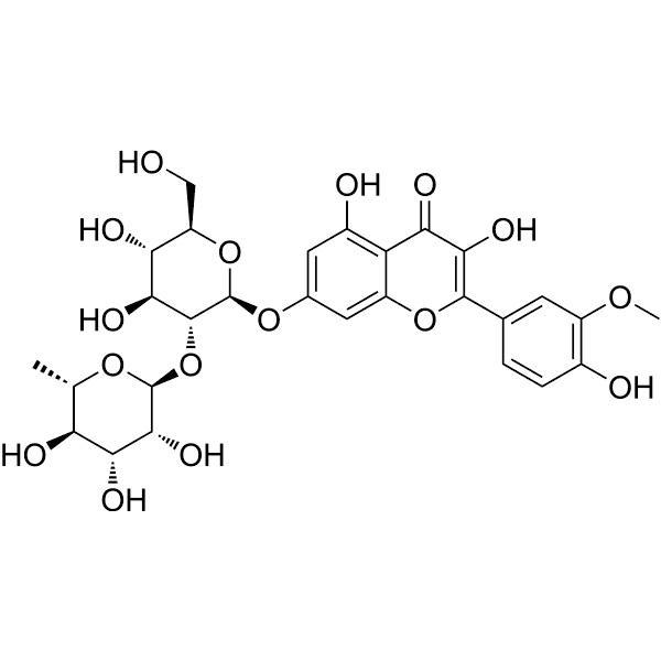 Tamarixetin 7-O-neohesperidoside Structure