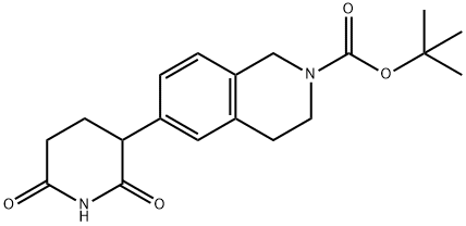 1,1-Dimethylethyl 6-(2,6-dioxo-3-piperidinyl)-3,4-dihydro-2(1H)-isoquinolinecarboxylate Structure