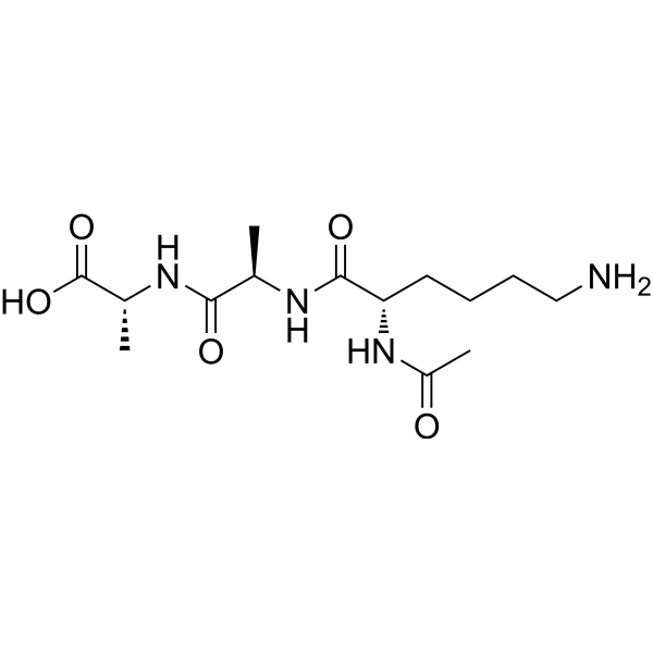 Ac-Lys-D-Ala-D-Ala-OH Structure