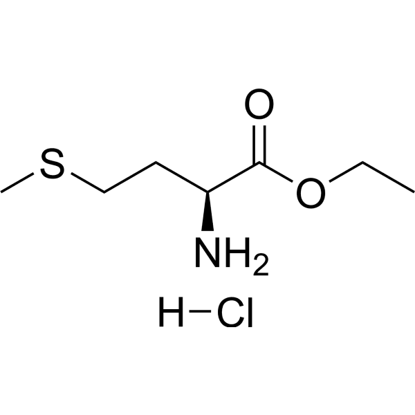 Ethyl L-methioninate hydrochloride Structure