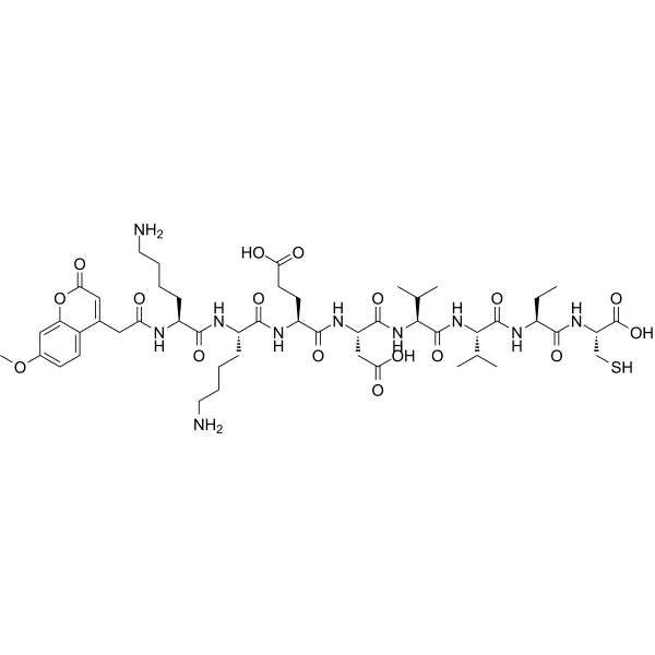 Mca-KKEDVV-Abu-C Structure
