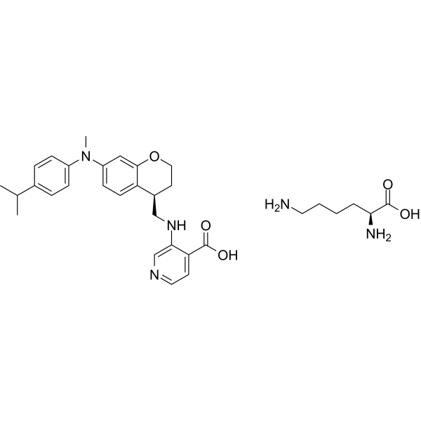 Zavondemstat L-lysine Structure