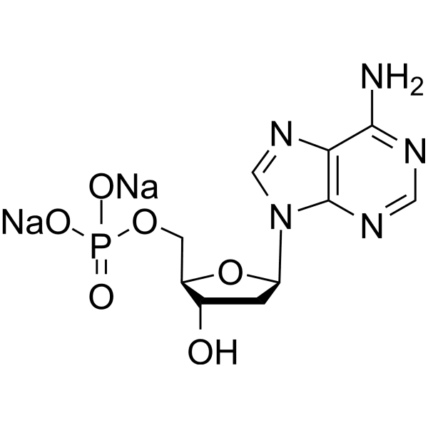 2′-Deoxyadenosine 5′-monophosphate disodium Structure
