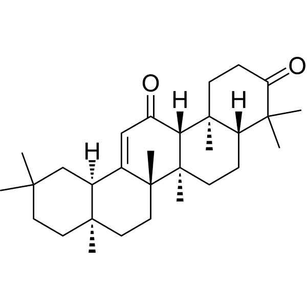 Olean-12-ene-3,11-dione  Structure