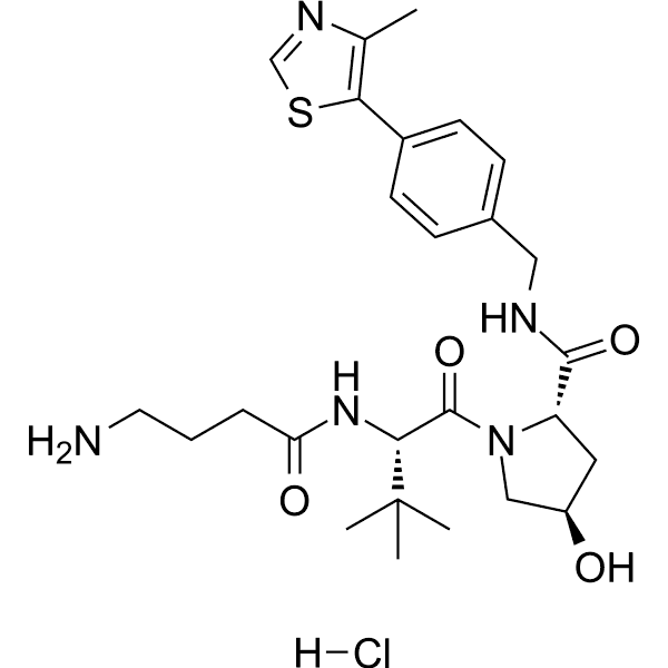 (S,R,S)-AHPC-C3-NH2 hydrochloride Structure