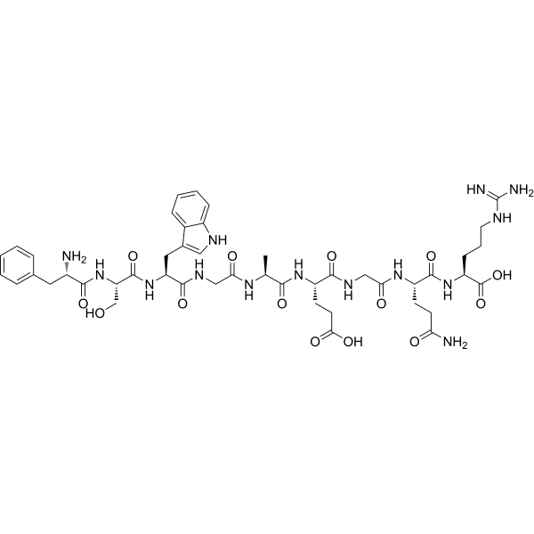 Experimental allergic encephalitogenic peptide (human) Structure