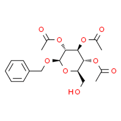 benzyl 2,3,4-tri-O-acetyl-β-D-glucopyranoside  Structure