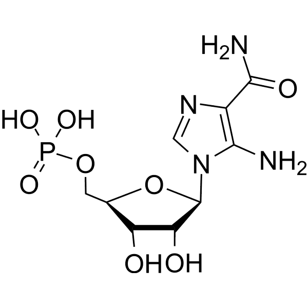 AICA-riboside, 5′-phosphate Structure