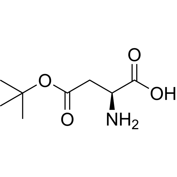 L-Aspartic acid 4-tert-butyl ester Structure