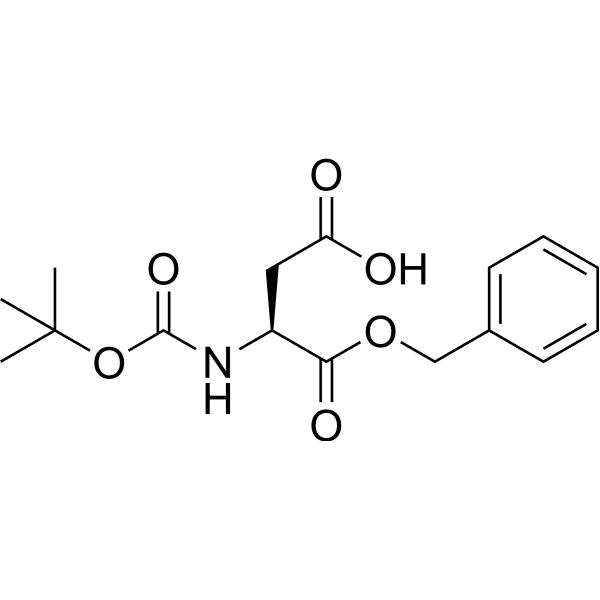 (S)-2-(tert-Butoxycarbonylamino)succinic acid benzyl ester Structure