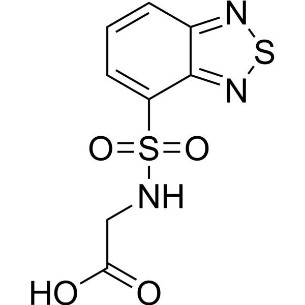 N-(2, 1, 3-Benzothiadiazol-4-ylsulfonyl)glycine Structure
