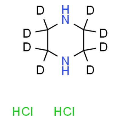 PIPERAZINE-2,2,3,3,5,5,6,6-D8 DIHYDROCHLORIDE  Structure