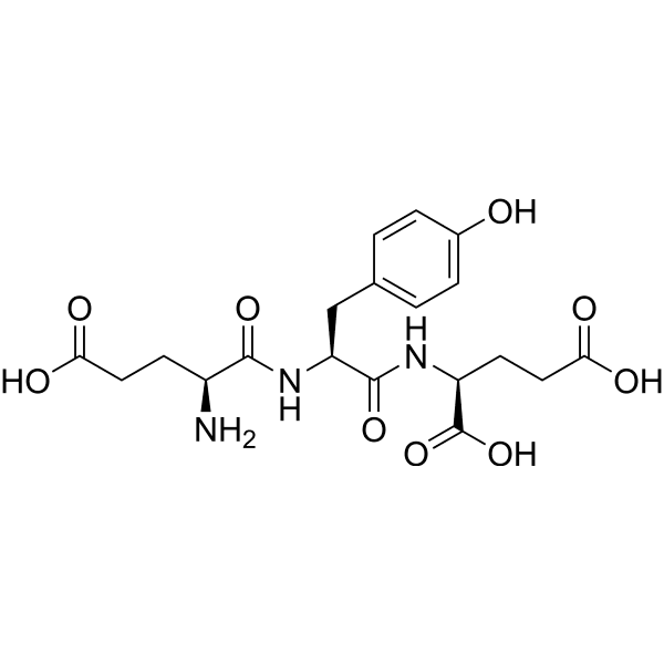 H-Glu-Tyr-Glu-OH Structure