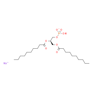 1,2-didecanoyl-sn-glycero-3-phosphate (sodium salt)  Structure