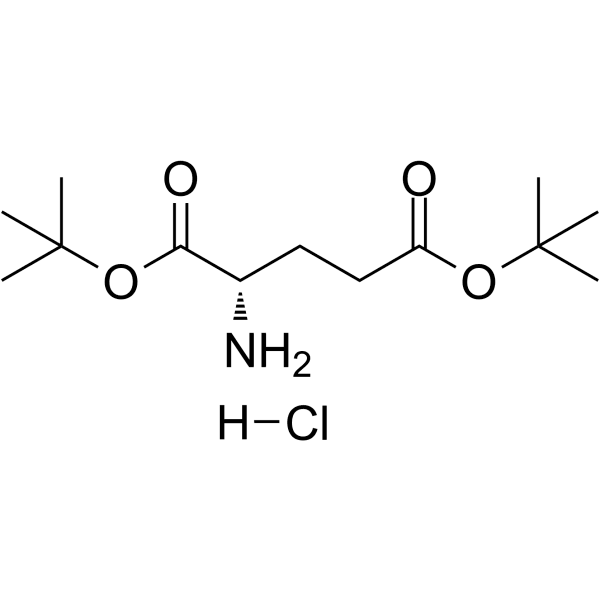 H-Glu(OtBu)-OtBu hydrochloride Structure