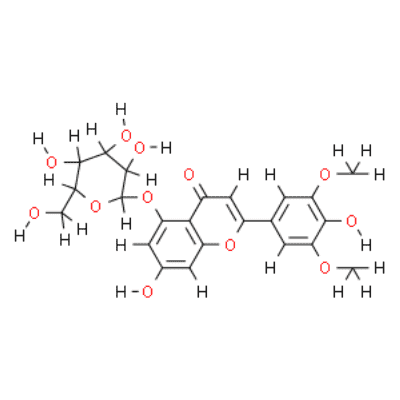 Tricin 5-glucoside  Structure
