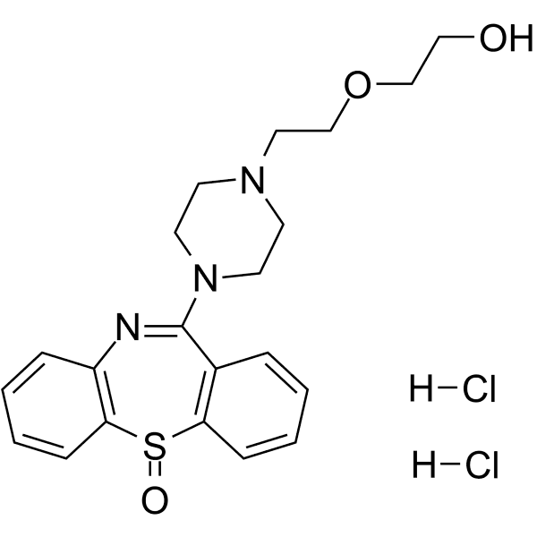 Quetiapine sulfoxide dihydrochloride Structure