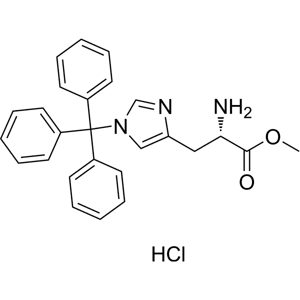 H-His(trt)-OMe hydrochloride Structure