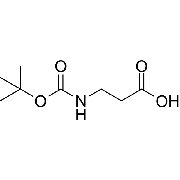 Boc-β-Ala-OH Structure