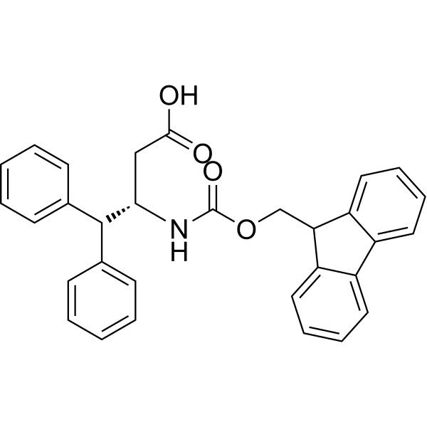 Fmoc-S-3-amino-4, 4-diphenyl-butyric acid Structure