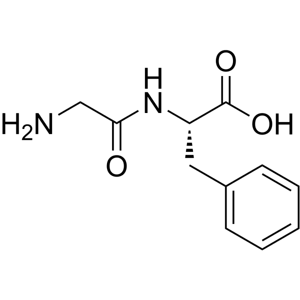 Glycyl-L-phenylalanine Structure