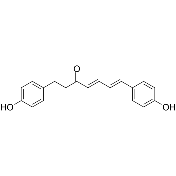 1,7-Bis(4-hydroxyphenyl)-hepta-4E,6E-dien-3-one Structure