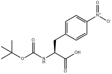 (S)-2-((tert-Butoxycarbonyl)amino)-3-(4-nitrophenyl)propanoic acid Structure