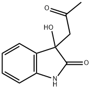 3-Acetonyl-3-hydroxyoxindole Structure