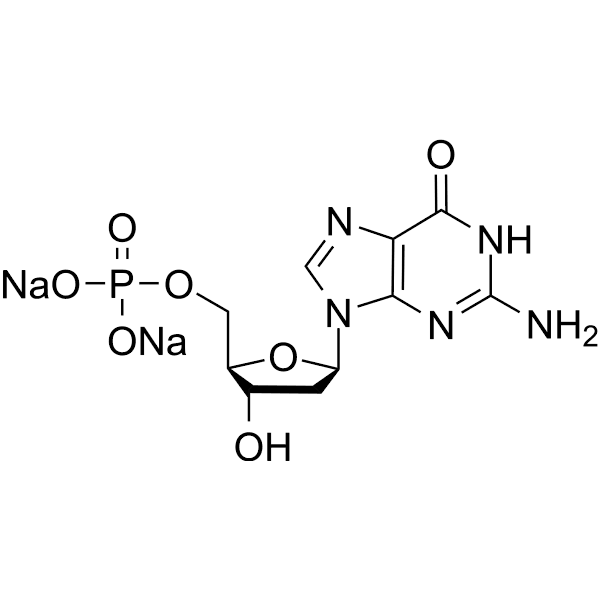 2'-Deoxyguanosine 5'-monophosphate disodium Structure