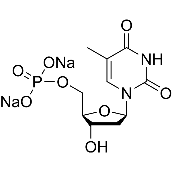 Thymidine-5'-monophosphate disodium salt  Structure