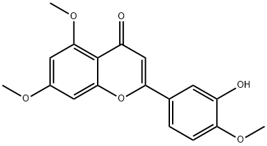 3'-Hydroxy-5,7,4'-trimethoxyflavone Structure