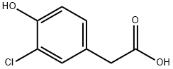 3-Chloro-4-hydroxyphenylacetic acid Structure