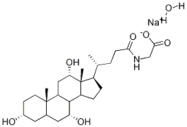 Sodium glycocholate hydrate Structure