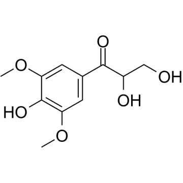 2,3,4'-Trihydroxy-3',5'-dimethoxypropiophenone Structure