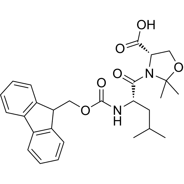 Fmoc-Leu-Ser(psi(Me, Me)pro)-OH Structure