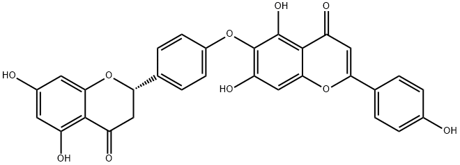 2,3-Dihydrohinokiflavone Structure