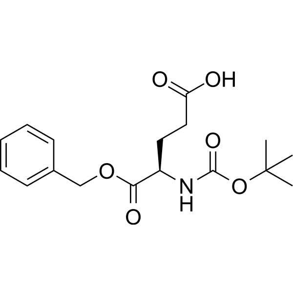 Boc-D-Glu-OBzl Structure